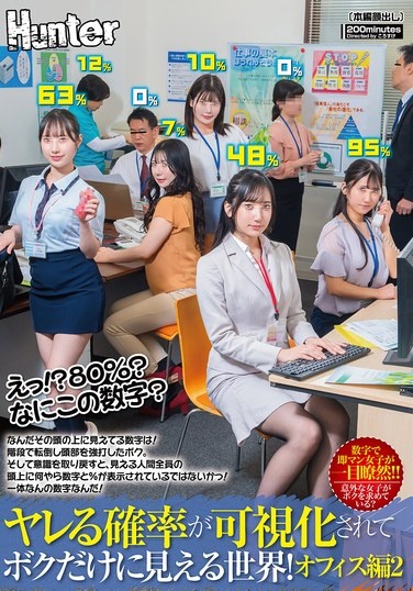 What!? 80%? What Is This Number? A World Where The Probability I Could Fuck A Girl Is Showing Above Her Head, And I'm The Only One Who Can See It! - Office Ladies Edition 02 - Poster