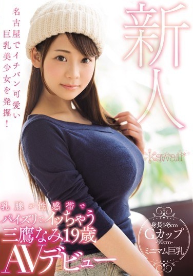 Excavate A Pretty Girl With Big Tits Pretty In Nagoya! Mamakami Nami 19-year-old AV Debuts With A Mammary Gland Sucking With Fucking In The Erogenous Zone - Poster