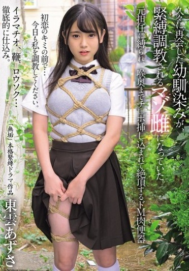 When I Met My Childhood Friend Again After A Long Time, She Had Become A Masochistic Woman Who Was Being Tied Up And Trained. A Former Teacher Ties Her Up And Inserts A Dick Deep Into Her Throat, Making Her Climax As A Masochistic Human Toilet. Azusa Shinonome - Poster