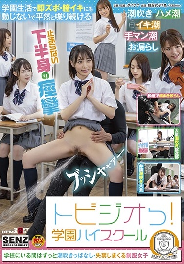 Tobizio! Gakuen High School Uniform Girls Who Keep Squirting And Incontinence While At School - Poster